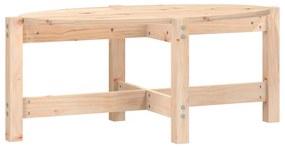 Tavolino da salotto 87x48x35 cm in legno massello di pino