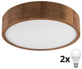 Brilagi - Lampada LED da soffitto CARVALHO 2xE27/60W/230V ciliegio 37 cm