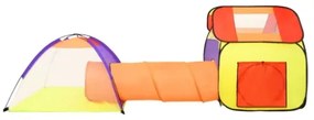 Tenda da Gioco Bambini 250 Palline Multicolore 338x123x111 cm