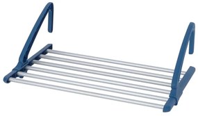 WENKO 63005800 - Stendibiancheria 37,5x21 cm acciaio inox/argento/blu