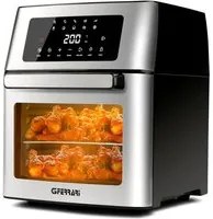 G3 ferrari g10182, friggisano evo 15l, forno air fryer, friggitrice ad aria 15 litri, 1700w, 10 programmi, 40 - 200c, capacit xxl, display digitale, accessori e ricettario inclusi, nero, acciaio