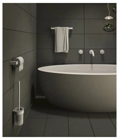 Porta carta igienica in metallo bianco Pirenei - Sapho