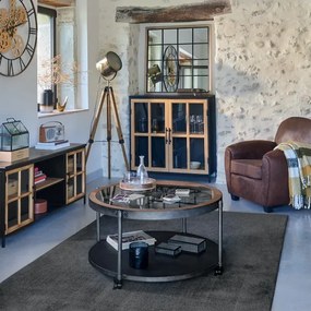 Atmosphera - Lampada con piedistallo EBOR 1xE27/25W/230V pino/ottone