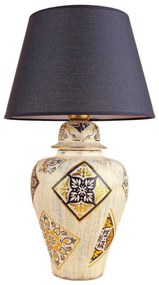 Lampada da tavolo RAMZES 1xE27/40W/230V blu/beige