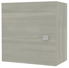 Pensile bagno 45 cm rovere grigio anta reversibile