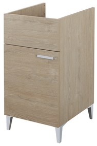 Lavatoio a Terra 43x50 Un'Anta Con Vasca Feridras "Lavanderia" Rovere Dolomite