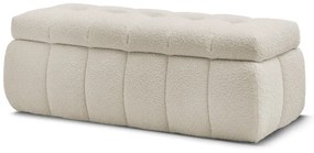 Panca beige in tessuto bouclé Mont Blanc - Bobochic Paris