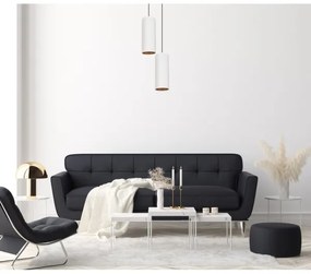 Lampadario a cavo AVALO 2xE27/60W/230V Ø20 cm bianco/rame