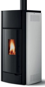 Palazzetti Julie 9 US Pro 2 Stufa ermetica A Pellet ecofire ad aria Con Rivestimento in metallo Bianco