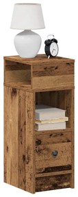 Comodino Con Cassetto Legno Antico 25x31x66 Cm /