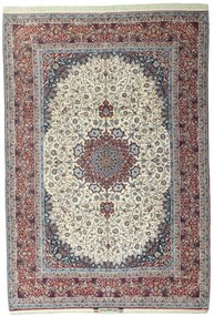 Isfahan Tappeto 380 x 260 Beige (Iran) Annodato A Mano