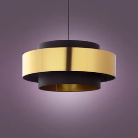 Lampadario su corda CALISTO 1xE27/25W/230V oro/nero