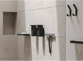 Mensola da parete nera per il bagno Rim - Zone