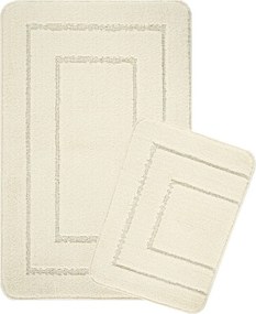 Set di tappetini per il bagno color crema 2 pz 50x80 cm Cerceve – Foutastic