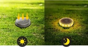 Aigostar - Lampada solare LED LED/0,6W/5,5V 24,5 cm 3200K IP66 nero