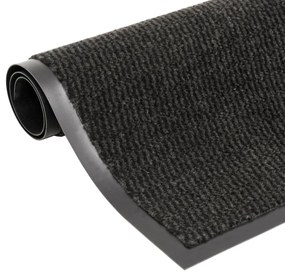 Tappeto Antipolvere Trapuntato Rettangolare 120x180cm Nero /