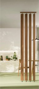Parete divisoria Modulo a 4 Flag Berna in truciolare L 620 x H 2700 cm noce