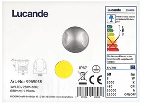 Lucande - LED Lampada da incasso per esterni HELENE LED/3W/230V IP67