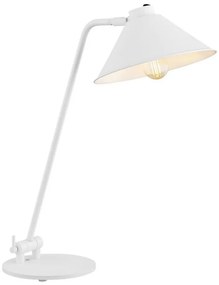 Argon 4996 - Lampada da tavolo GABIAN 1xE27/15W/230V bianco