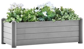 Letto Rialzato Da Giardino İn Pp Grigio Pietra 100x43x35 Cm /