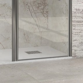 Porta per doccia battente con lato fisso 90.5-95.5 cm | KPX4000C - KAMALU