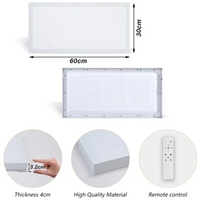 Brilagi - Lampada a LED dimmerabile FRAME SMART LED/30W/230V bianco IP44 + telecomando