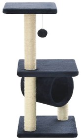 Albero per gatti con tiragraffi in sisal 65 cm blu scuro