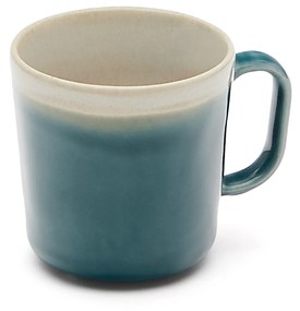 Kave Home - Tazza grande Sanet in ceramica blu e bianco