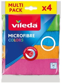 Set di 4 panni in microfibra , 30 x 30 cm Colors - Vileda