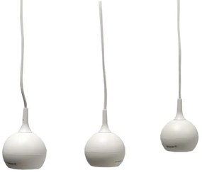 Lampadario a sospensione con filo COLM 3xGU10/30W/230V bianco