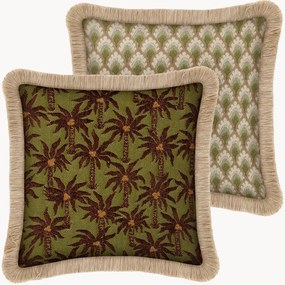 Cuscino reversibile da esterno fatto a mano Laura & Jessica
