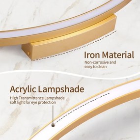 Brilagi - Lampada dimmerabile a LED PORTOFINO LED/60W/230V Ø 80 cm oro + telecomando