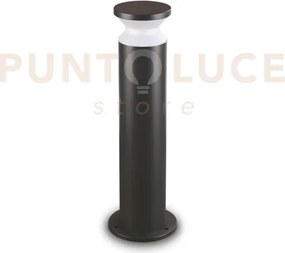 Torre paletto 1 luce attacco e27 60cm ip65 nero