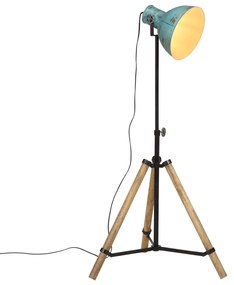 Lampada Da Terra 25 W Blu Anticato 75x75x90-150 Cm E27 /
