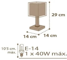 Dalber D-63391 - Lampada per bambini GOOD NIGHT 1xE14/40W/230V