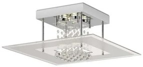 Lisandra LED Plafoniera IP44 Chrome/Clear - Lindby