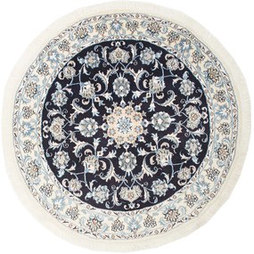Nain Tappeto persiano 140x150 Blu (Iran) Annodato A Mano