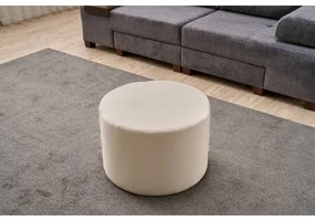 Pouf RABO, diametro 58 cm, crema
