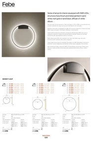 Redo 01-2817 - Applique a LED dimmerabile FEBE LED/24W/230V oro