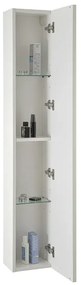 Pensile bagno sospeso cannettato H 150 cm bianco opaco Bali