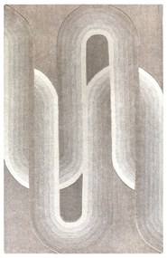 TURIN - tappeto in lana avorio con decoro