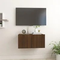 Mobile TV Pensile Rovere Marrone 60x30x30 cm Legno Multistrato 815873