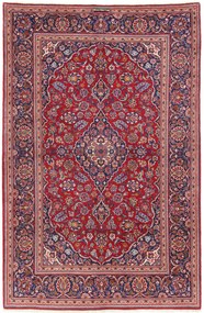 Kashan Tappeto 140x210 (Iran) Annodato A Mano