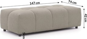 Poggiapiedi grigio tortora Albane – Ropez