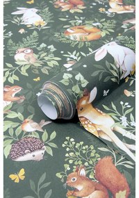 Carta da parati per bambini 10 m x 50 cm Forest Friends - Lilipinso