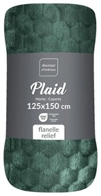 Coperta verde in microflanella 125x150 cm Mini Frosty – douceur d'intérieur