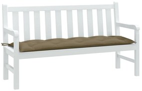 Cuscino Panca Da Giardino Tortora Mélange 150x50x7cm İn Tessuto /