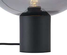 Lampada da tavolo di design nera con vetro fumé - Umbrella