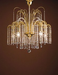 Lampadario 5 luci  411/5 Royal Crystal  Arredoluce Cromo