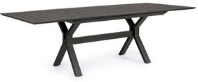 Tavolo allungabile da esterno Kenyon antracite 180-240x100 cm